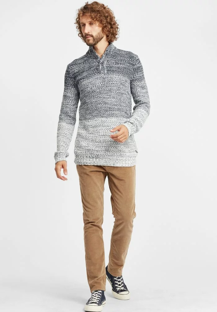 Solid SDAFTON - Pullover - Insignia Blue Melange 2 Solid SDAFTON - Pullover - Insignia Blue Melange – Image 2