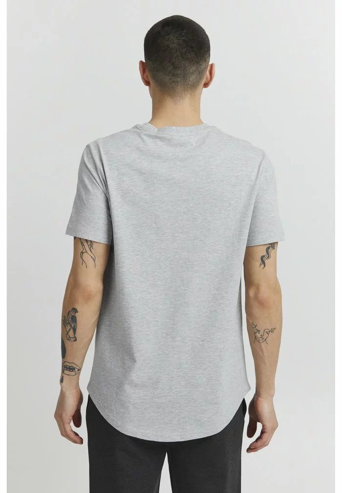 Solid SDBASTO - T-shirt Imprimé - Light Grey Melange 3 Solid SDBASTO - T-shirt Imprimé - Light Grey Melange – Image 3