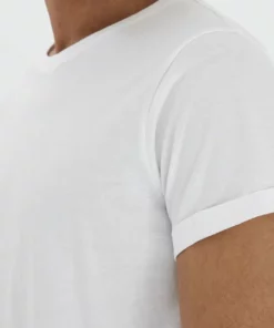 Solid SDLONGO - T-shirt Basique - White -Promos Solid Magasin 3d3b201cbc5a49619f431a97e11354b4