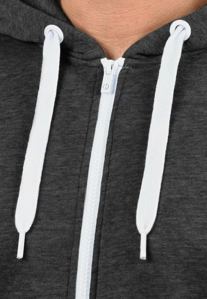 Solid SDOLLI - Sweat à Capuche Zippé - Dark Grey 3 Solid SDOLLI - Sweat à Capuche Zippé - Dark Grey – Image 3