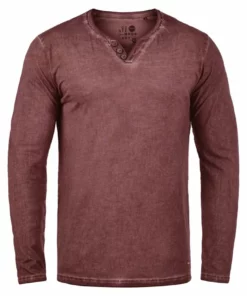 Solid SDTINOX - T-shirt à Manches Longues - Wine Red -Promos Solid Magasin 3e7bca0249204368acd255409cc70963