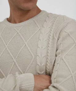 Solid SDTERENCE 21105730 - Pullover - Oatmeal -Promos Solid Magasin 3ea7b9e35c774821ae8e5322e1167e3d