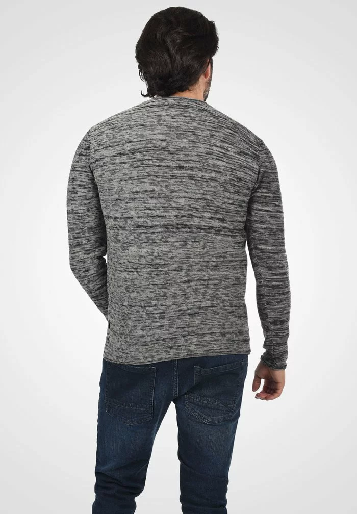 Solid SDKNIT - Pullover - Grey Mel 3 Solid SDKNIT - Pullover - Grey Mel – Image 3