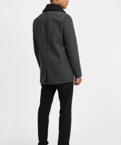 Solid SDPINTO - Manteau Court - Dark Grey Melange -Promos Solid Magasin 420d9485e97d4c9b97b995148ca80d26