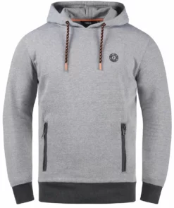 Solid SDRAFFA - Sweat à Capuche - Grey Melange -Promos Solid Magasin 43b0d190439a441fadd578ed15ce1a3f