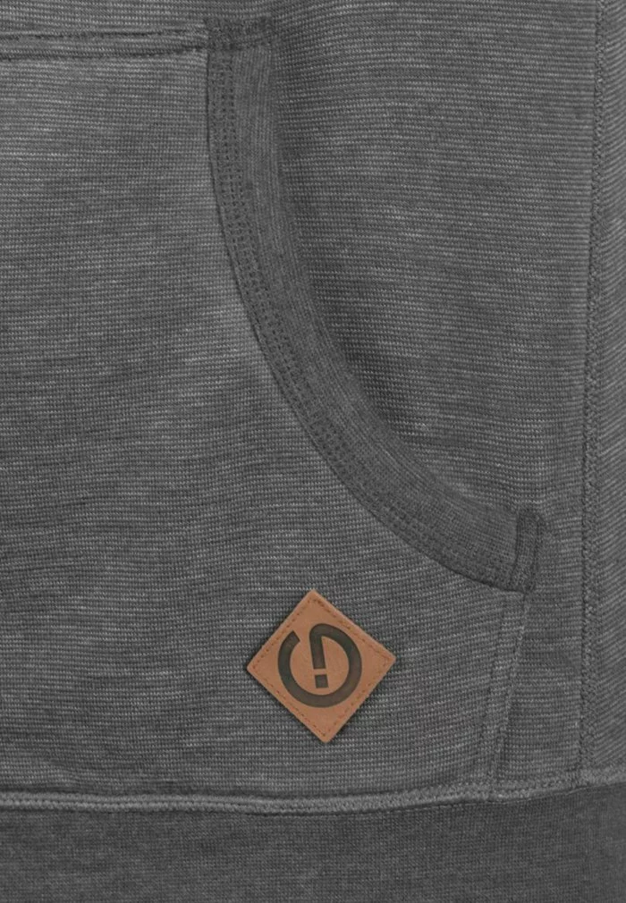 Solid SDVITU - Sweat à Capuche Zippé - Grey Melange 3 Solid SDVITU - Sweat à Capuche Zippé - Grey Melange – Image 3