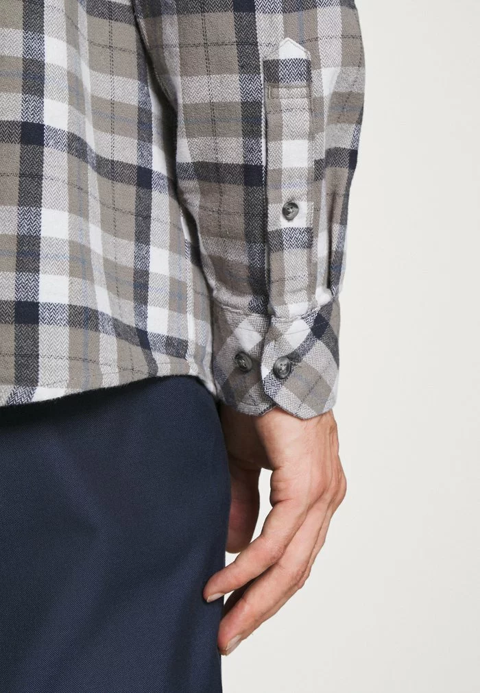 Solid SDTERKIL HERRINGBONE CHECK 21105659 - Chemise - Grey Melange 7 Solid SDTERKIL HERRINGBONE CHECK 21105659 - Chemise - Grey Melange – Image 7