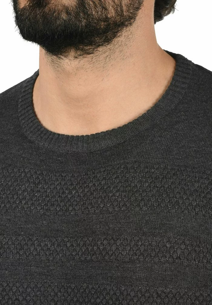 Solid SDBARIMA - Pullover - Medium Grey Melange 4 Solid SDBARIMA - Pullover - Medium Grey Melange – Image 4
