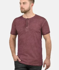 Solid SDTIHN - T-shirt Basique - Wine Red