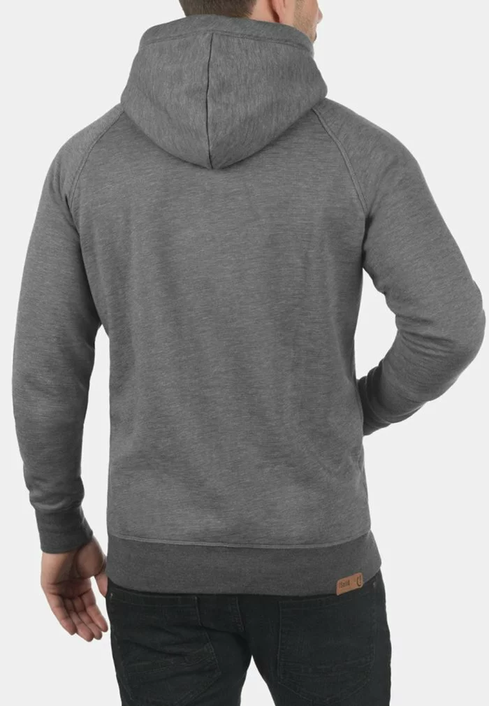 Solid SDVITU - Sweat à Capuche Zippé - Grey Melange 2 Solid SDVITU - Sweat à Capuche Zippé - Grey Melange – Image 2