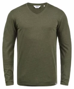 Solid SDBEDA - T-shirt à Manches Longues - Ivy Green -Promos Solid Magasin 48ee35dc676d4c1f92fd308e0f7dd417