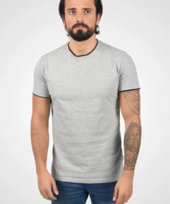 Solid SDSAUL - T-shirt Imprimé - Light Grey Melange