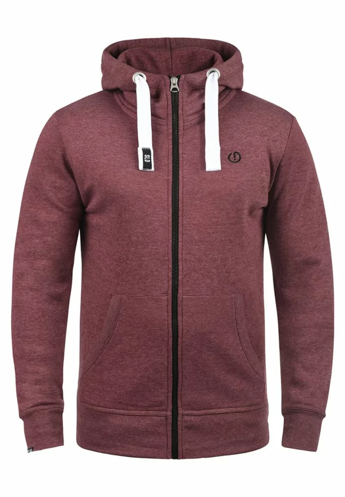 Solid SDBENN - Sweat à Capuche Zippé - Wine Red 4 Solid SDBENN - Sweat à Capuche Zippé - Wine Red – Image 4