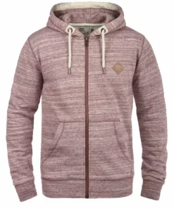 Solid SDCRAIG - Sweat à Capuche Zippé - Wine Red -Promos Solid Magasin 4c8ef188642c437fa9dacf79209ccec5