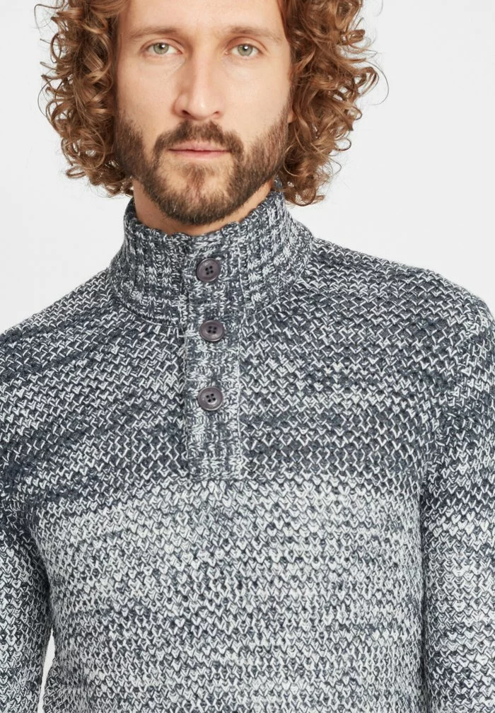 Solid SDAFTON - Pullover - Insignia Blue Melange 4 Solid SDAFTON - Pullover - Insignia Blue Melange – Image 4