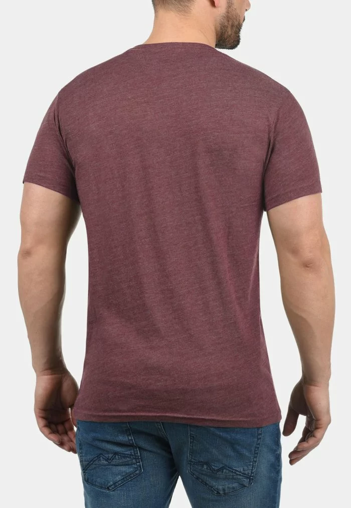 Solid Sweatshirt - Wine Red M 2 Solid Sweatshirt - Wine Red M â Image 2