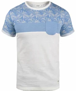 Solid SDFLORIAN - T-shirt Imprimé - Sky Blue -Promos Solid Magasin 4f1ebb6663ee437197f1ba532ad598b9