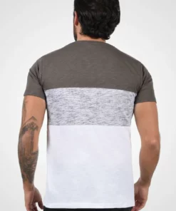 Solid SDSINOR - T-shirt Imprimé - Mid Grey -Promos Solid Magasin 4fc90d6b218c402eadc028b52f1e094d