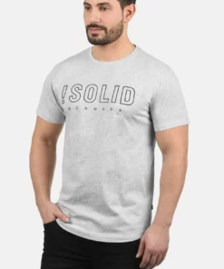 SDSOLIDO - T-shirt Imprimé - Light Grey