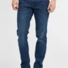 Solid SDFINLAY - Jean Droit - Middle Blue Denim