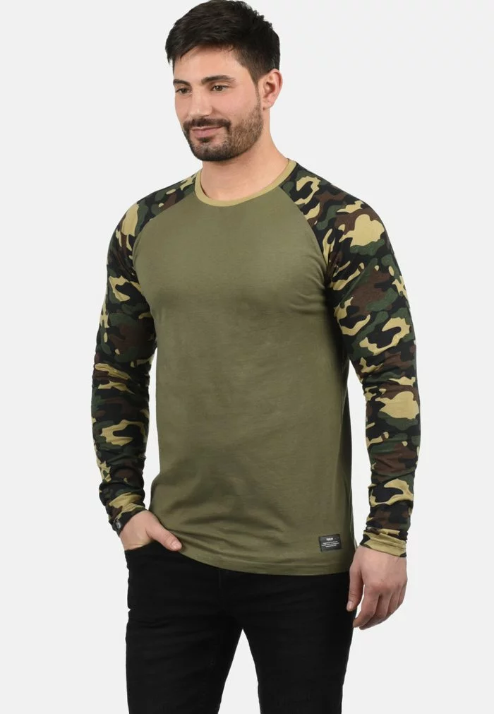 Solid SDCAJUS - T-shirt à Manches Longues - Dusty Olive 1 Solid SDCAJUS - T-shirt à Manches Longues - Dusty Olive