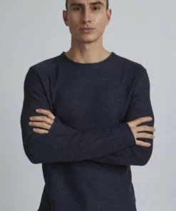 Solid SDJARAH - Pullover - Ocean Cavern Melange