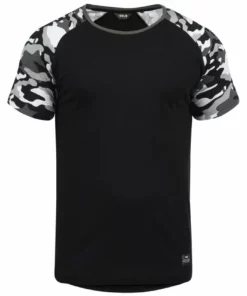 Solid SDCAHIL - T-shirt Imprimé - Black/grey -Promos Solid Magasin 5430207d1c6c439ebb082527a65a0b3d