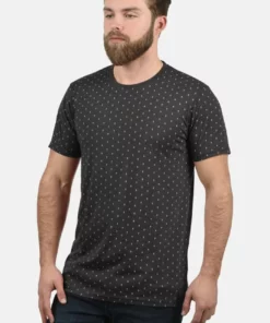 Solid SDAARON - T-shirt Imprimé - Dark Grey Melange