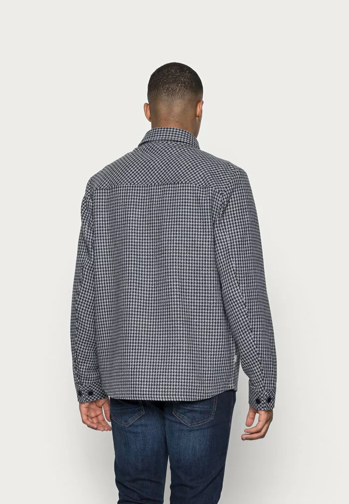 Solid TODD SMALL CHECK - Chemise - Insignia Blue 3 Solid TODD SMALL CHECK - Chemise - Insignia Blue – Image 3