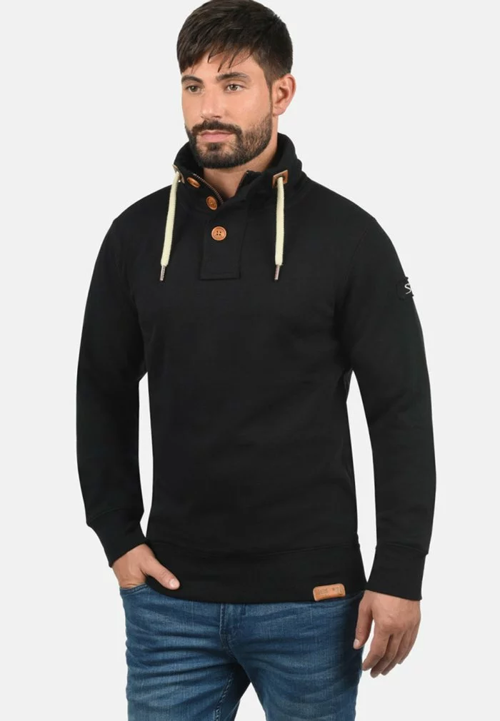 Solid SDTRIPTROYER - Sweatshirt - Black 1 Solid SDTRIPTROYER - Sweatshirt - Black