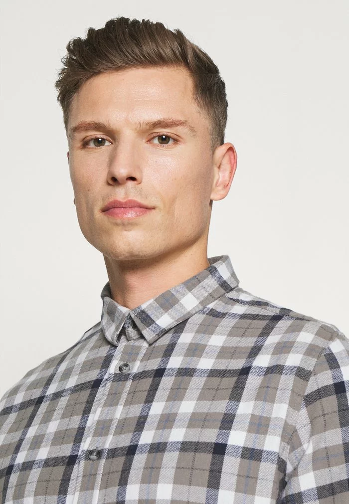 Solid SDTERKIL HERRINGBONE CHECK 21105659 - Chemise - Grey Melange 4 Solid SDTERKIL HERRINGBONE CHECK 21105659 - Chemise - Grey Melange – Image 4