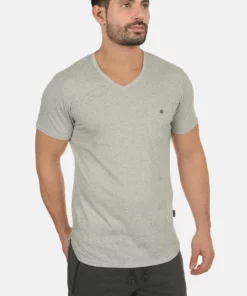 Solid SDTEDROS - T-shirt Basique - Light Grey