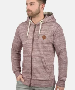 Solid SDCRAIG - Sweat à Capuche Zippé - Wine Red