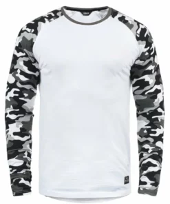 Solid SDCAJUS - T-shirt à Manches Longues - White Grey Marl -Promos Solid Magasin 5de81c1e1d284df5b0e64c757a4155a0