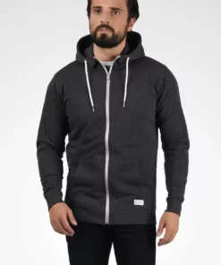 Solid SDTAMBO - Sweat à Capuche Zippé - Dark Grey Melange