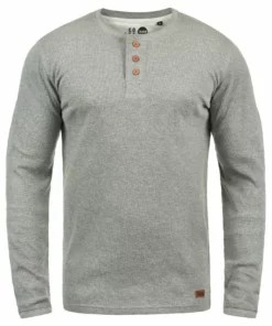 Solid SDTOKATO - T-shirt à Manches Longues - Grey Melange -Promos Solid Magasin 628e3feacd5c4d58bd85ff9581fa985b