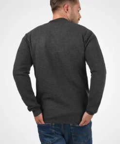 Solid CEZAR - Gilet - Dark Grey Melange -Promos Solid Magasin 63b0315371924473af24477b3fd7ce08