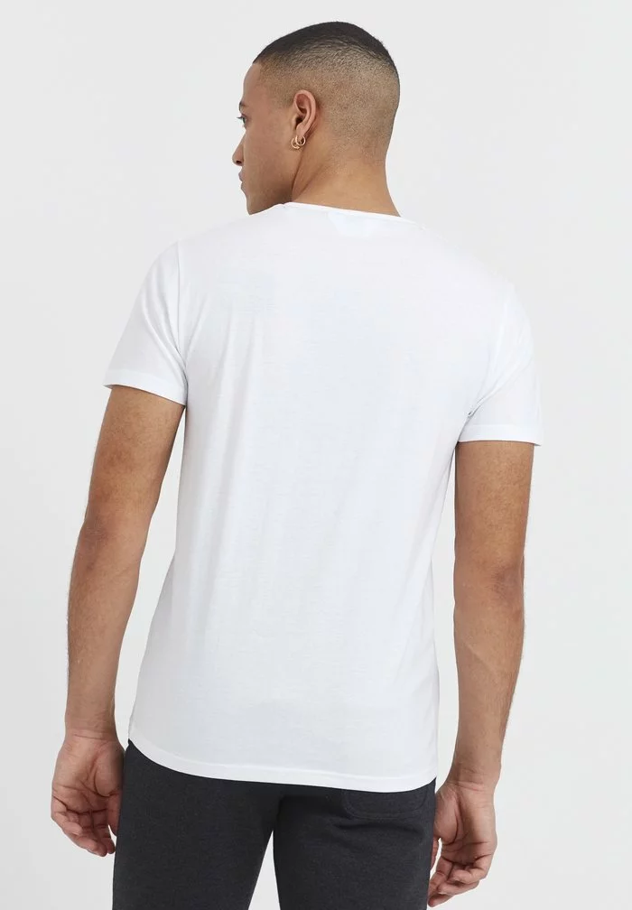 Solid SDSASCHA - T-shirt Imprimé - Weiß/dunkelblau 3 Solid SDSASCHA - T-shirt Imprimé - Weiß/dunkelblau – Image 3