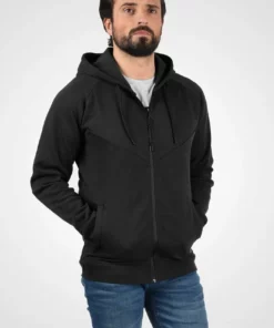 Solid SDGELBERT - Sweat à Capuche Zippé - Black