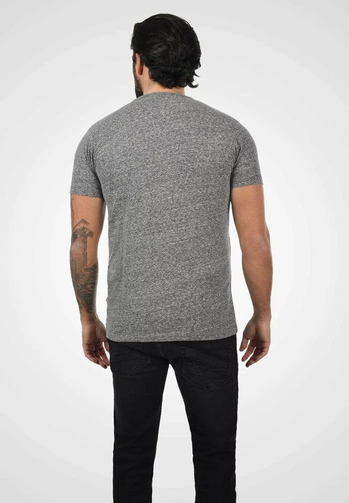 Solid SDALARUS - T-shirt Imprimé - Dark Grey Melange 3 Solid SDALARUS - T-shirt Imprimé - Dark Grey Melange – Image 3