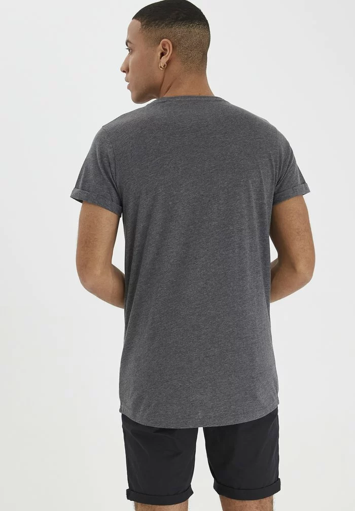 Solid SDLONGO - T-shirt Basique - Grey Melange 3 Solid SDLONGO - T-shirt Basique - Grey Melange – Image 3