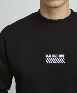 Solid SDRUBIO - Sweatshirt - True Black -Promos Solid Magasin 687a19e2381d4e0a89ea1dc840b86dd2