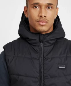 Solid SDATSU - Veste Sans Manches - Black -Promos Solid Magasin 68c7e78ab4224f2597477ac965e4c0bc