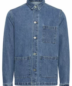 Solid SDBRANTLEE - Veste En Jean - Middle Blue Denim -Promos Solid Magasin 69d38374d9f84c44809aa21db196fa5a