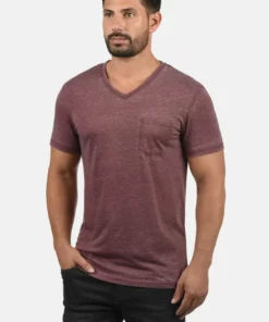 Solid SDTHEON - T-shirt Basique - Wine Red