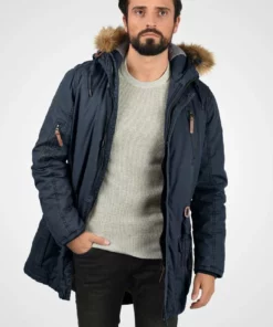 Solid SDCLARK - Veste D'hiver - Dark Blue