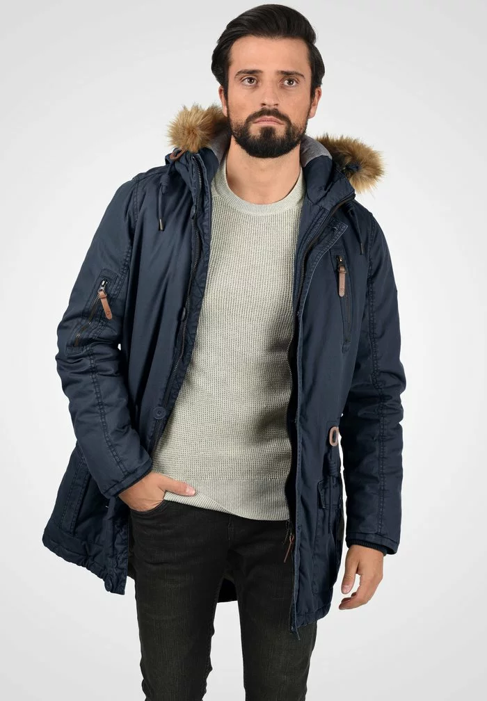 Solid SDCLARK - Veste D'hiver - Dark Blue 1 Solid SDCLARK - Veste D'hiver - Dark Blue