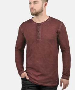 Solid SDTIMUR - T-shirt à Manches Longues - Wine Red