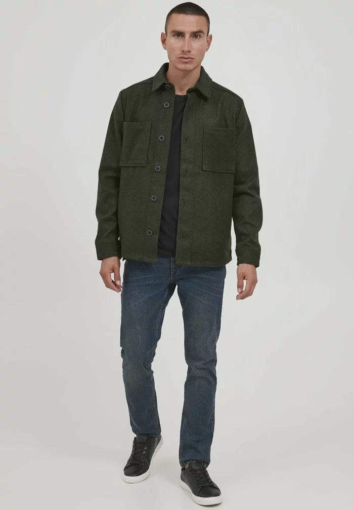 Solid LIAM - Veste Mi-saison - Deep Forest Melange 2 Solid LIAM - Veste Mi-saison - Deep Forest Melange – Image 2