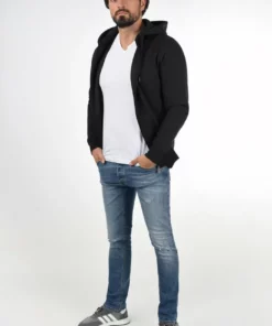 Solid SDBERTIZIP - Sweat à Capuche Zippé - Black -Promos Solid Magasin 72948bba4dd148f0bf412043c4385594